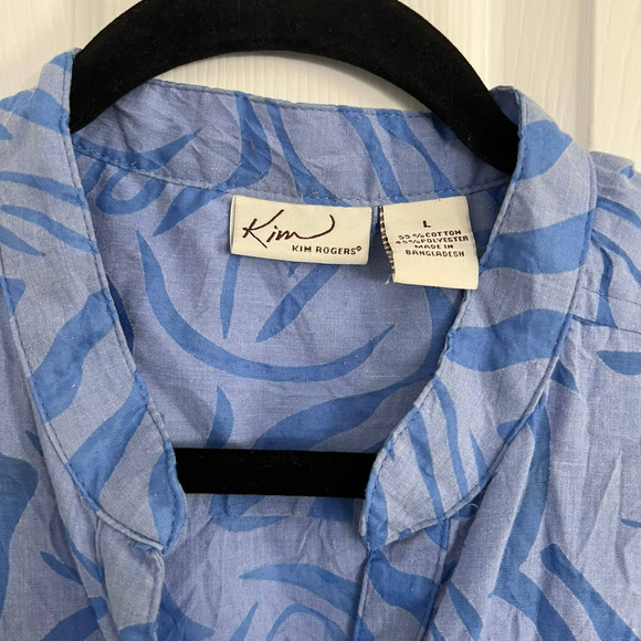 KIM ROGERS WOMEN'S 3/4 SLEEVE SHIRT SIZE LARGE - Picture 2 of 5